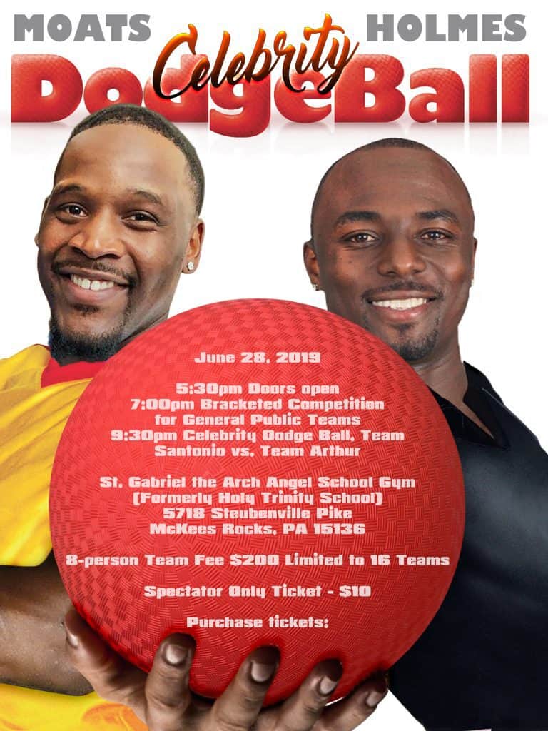 Moats and Holmes Face-off in Celebrity Dodgeball 3 dodgeball