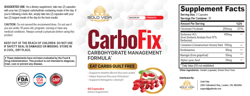 CarboFix Review (2021)—Here's Everything You Need to Know About This Natural Weight Loss Remedy 2 carbofix label