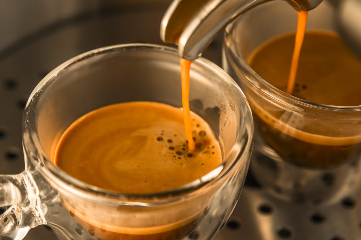 Hero Image for Best Coffee Roasters in Pittsburgh: An espresso being poured into a cup